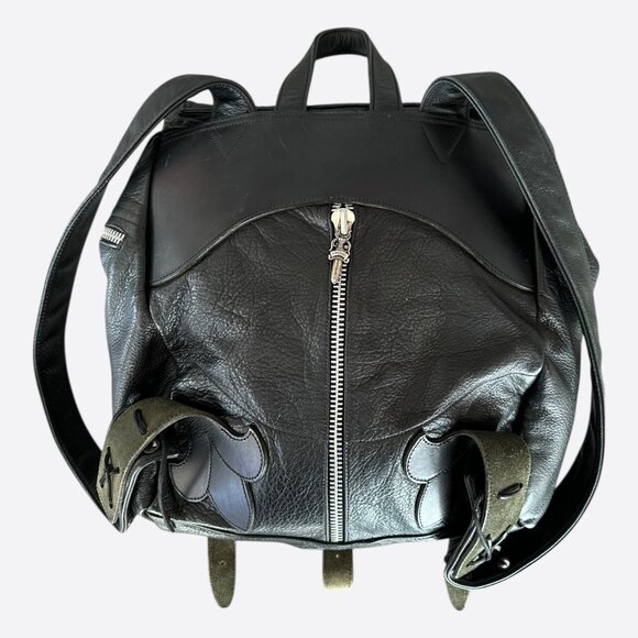 Chrome Hearts Black Multicolor Cross Patch Leather Gunslinger Backpack - Picture 4 of 7